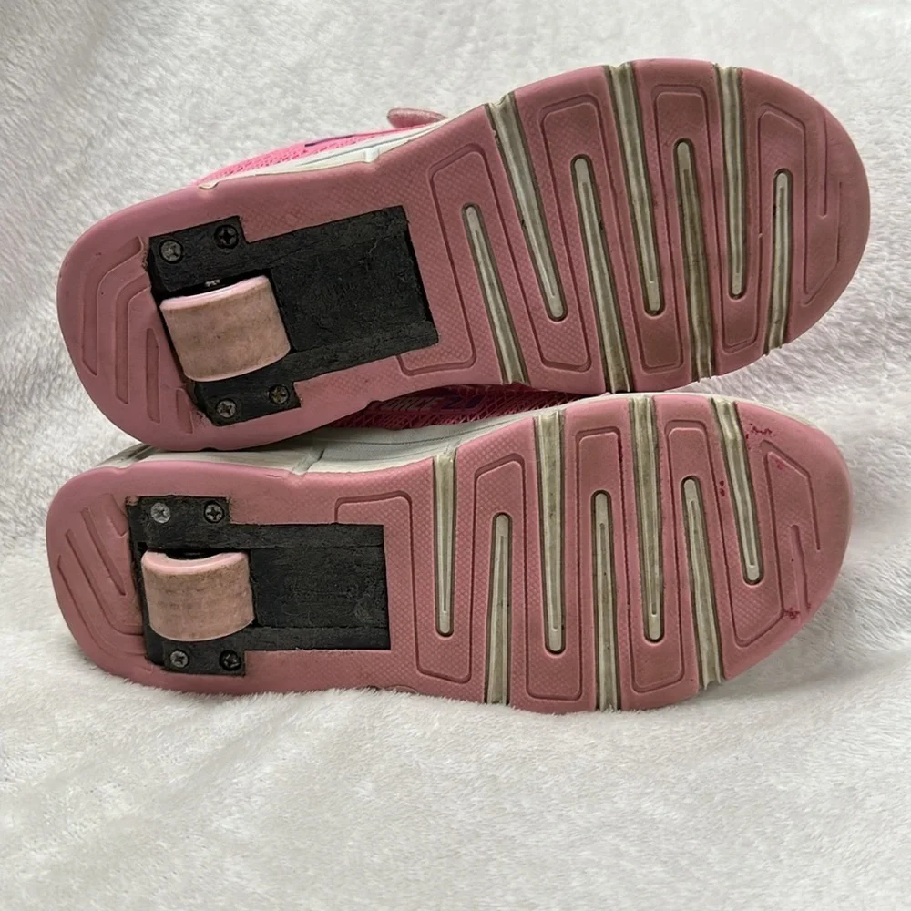 Kingka Air Force 2.0  Pink  Retractable Roller  Wheel athletic shoe, size 2
